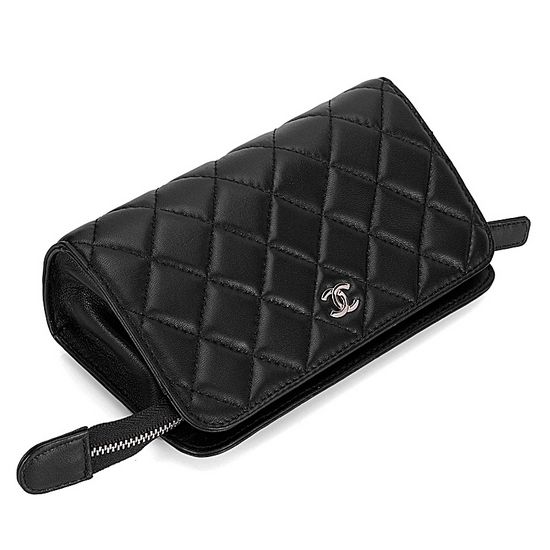 High Quality Chanel Cambon Cosmetie Pouch A31502 Black